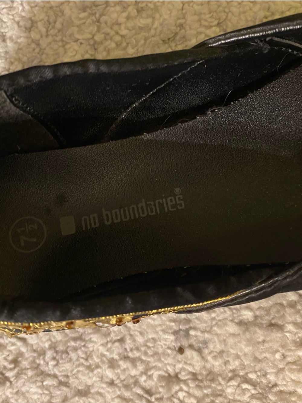 No Boundaries Y2K Sequin Ballet Flats Size 7.5 - Picture 7 of 7